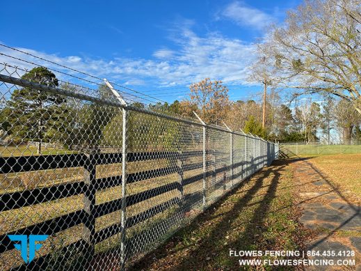 Chainlink Commercial Fence Project | UpChem - Flowes Fencing ...